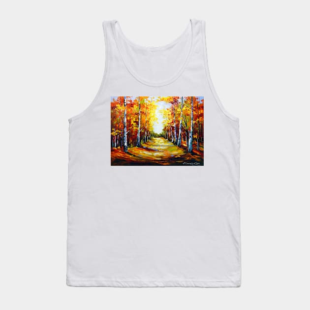 Birch road to the light Tank Top by OLHADARCHUKART
